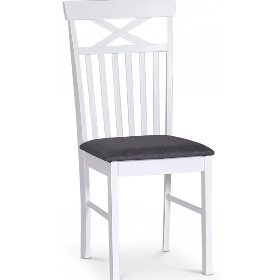 Sandhamn matgrupp ovalt matbord med 6 st Sofiero stolar med kryss i ryggen + 6.00 x Stolsdyna