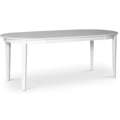 Sandhamn matgrupp ovalt matbord med 6 st Sofiero stolar med kryss i ryggen