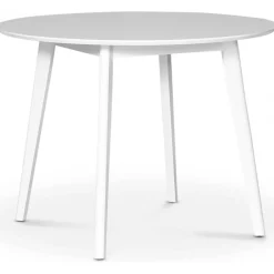 Sandhamn vitt runt matbord Ø100 cm + Fläckborttagare för möbler