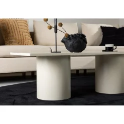 Sandvika soffbord 120 x 50 cm - Beige