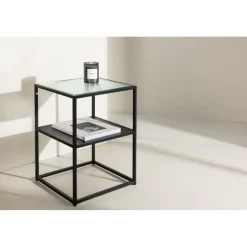 Sao paulo sidobord 40 x 40 cm - Svart