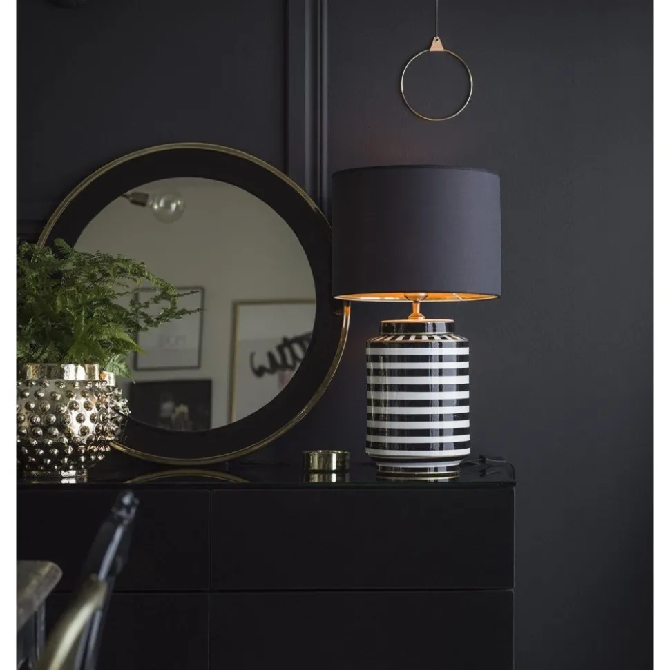 Sara Metallinsida lampskärm - Svart/Guld