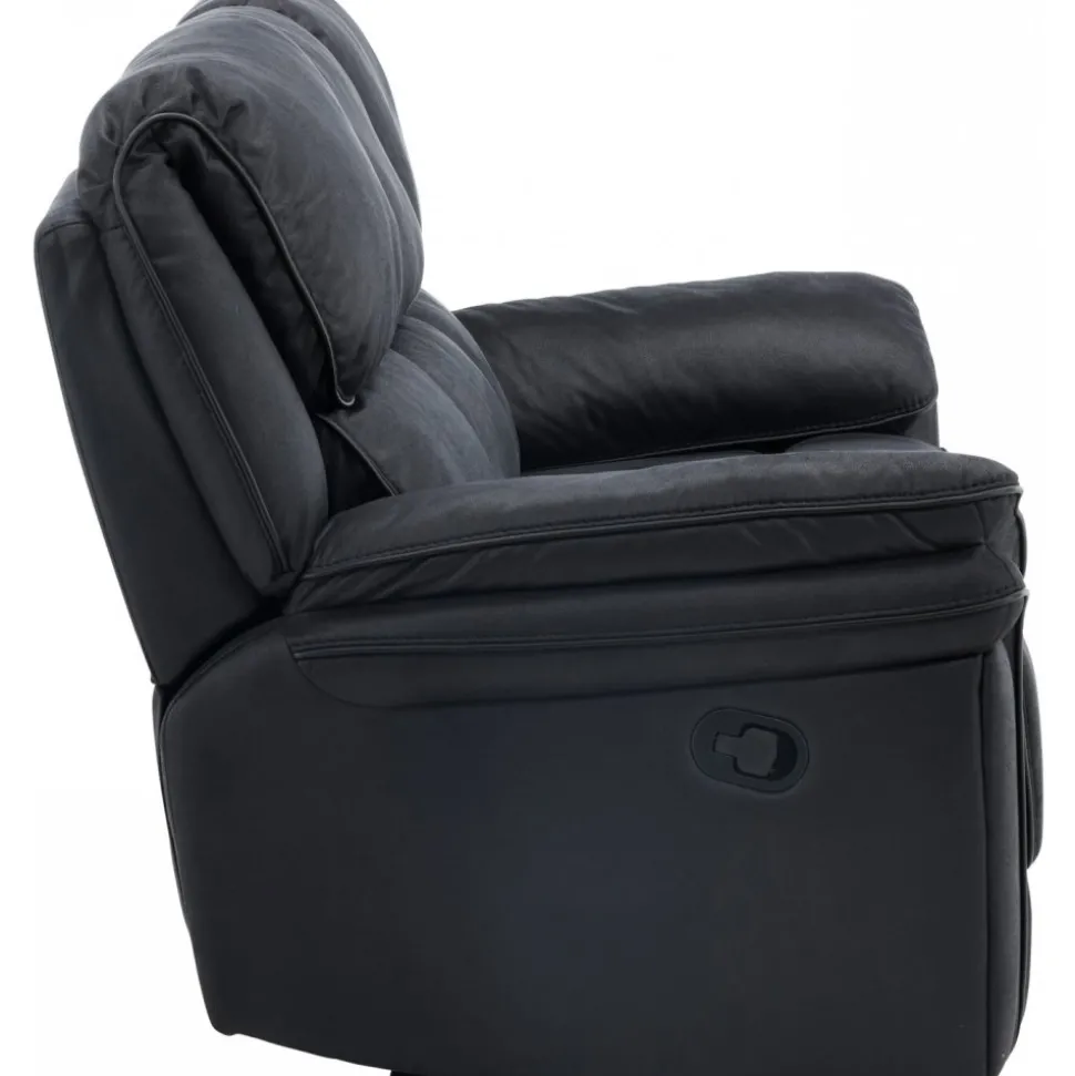 Saranda 3-sits reclinersoffa - Svart