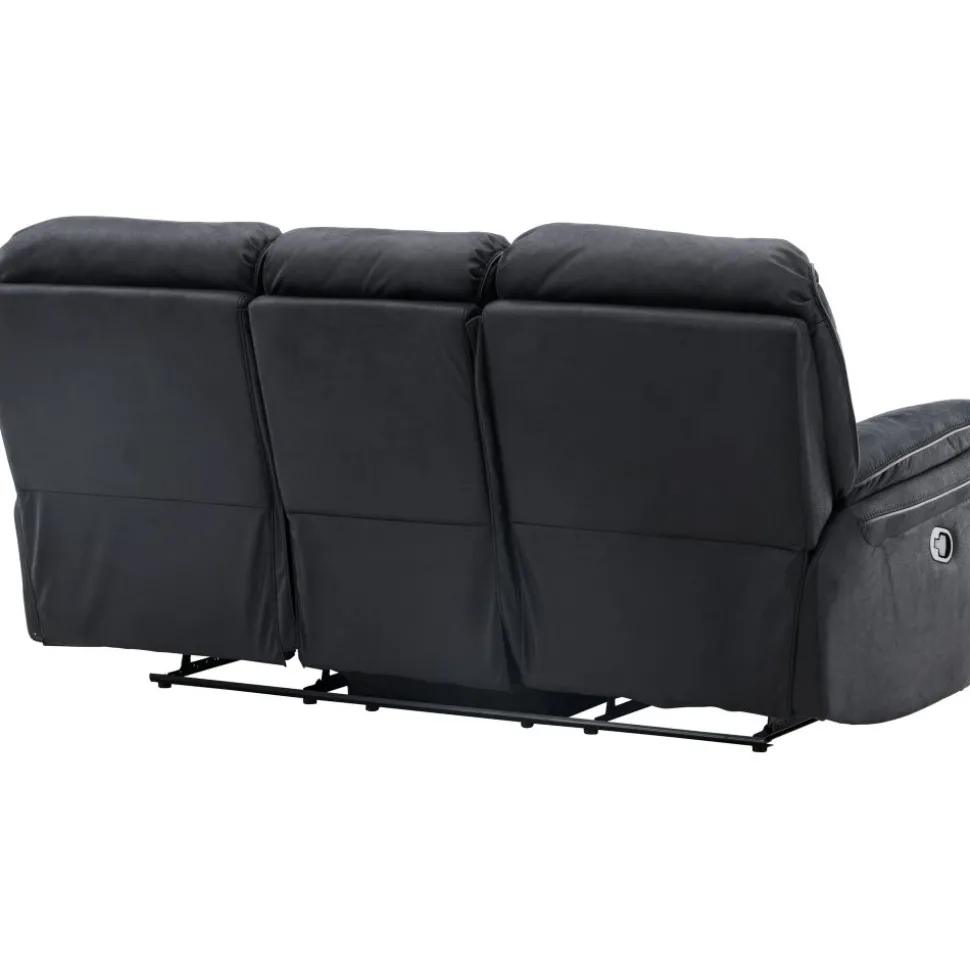 Saranda 3-sits reclinersoffa - Svart