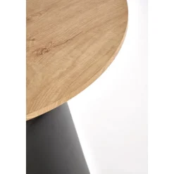 Satsbord Ø70/50 cm svart / Natur