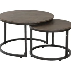 Satsbord mörkbrun/svart - Hastings + Möbeltassar