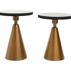 Satsbord set 2 st - Guld/svart