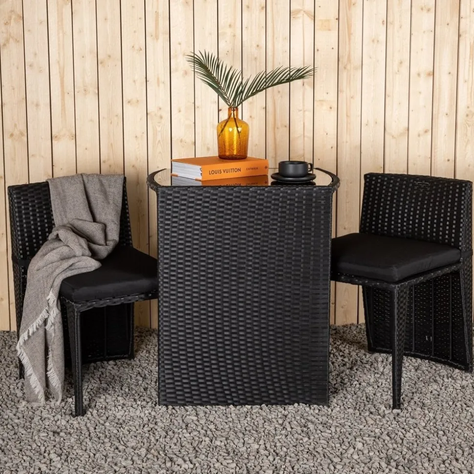 Savanna cafégrupp - Grå + Rengöringsmedel för utemöbler