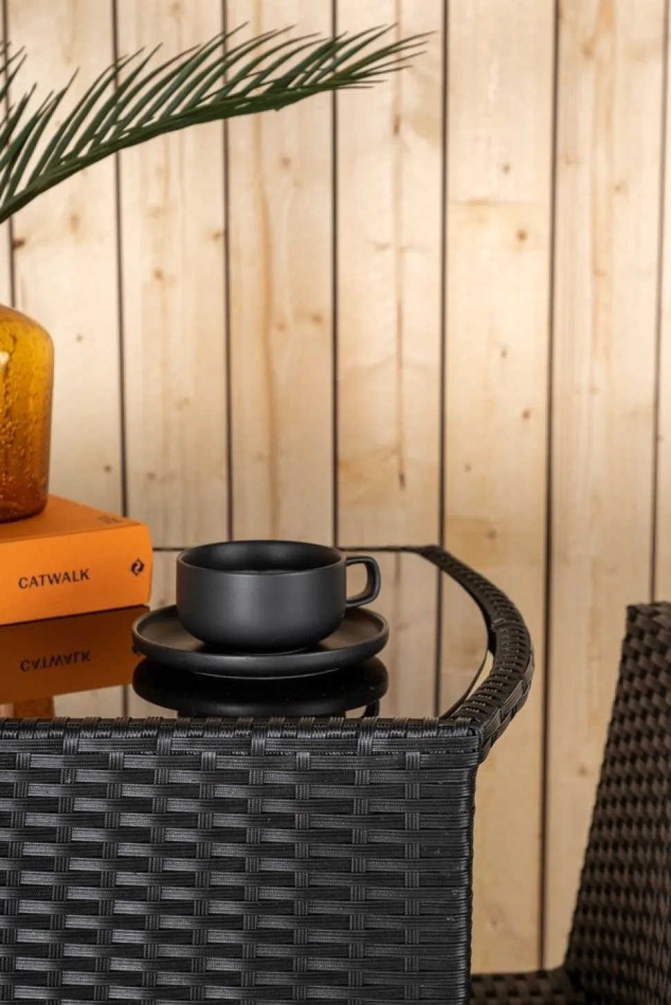 Savanna cafégrupp - Grå + Rengöringsmedel för utemöbler