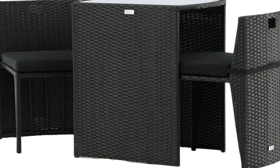 Savanna cafégrupp - Grå + Rengöringsmedel för utemöbler