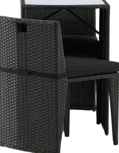 Savanna cafégrupp - Grå + Textilskydd för utemöbler