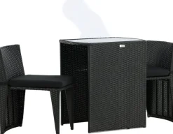 Savanna cafégrupp - Grå + Textilskydd för utemöbler