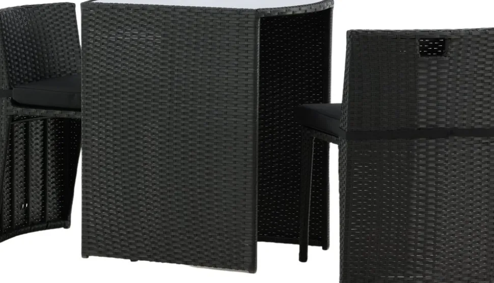 Savanna cafégrupp - Grå + Textilskydd för utemöbler