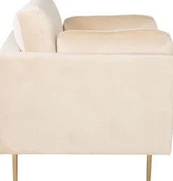 Savanna fåtölj - Beige (sammet)/mässing