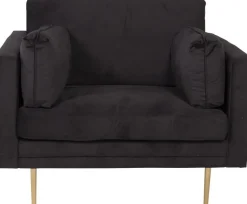 Savanna fåtölj - Svart sammet