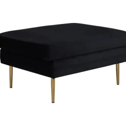 Savanna sittpuff - Svart sammet