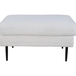 Savanna sittpuff - Vit teddy