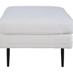 Savanna sittpuff - Vit teddy