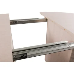 Scarlett matbord ø120 cm - Vitpigmenterad ek + Möbeltassar