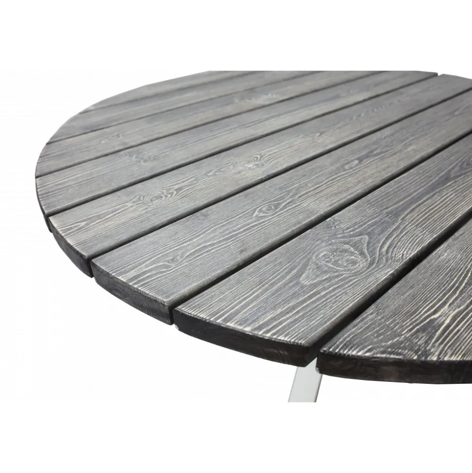 Scottsdale matbord Ø112 cm - Shabby Chic Grå/Vit