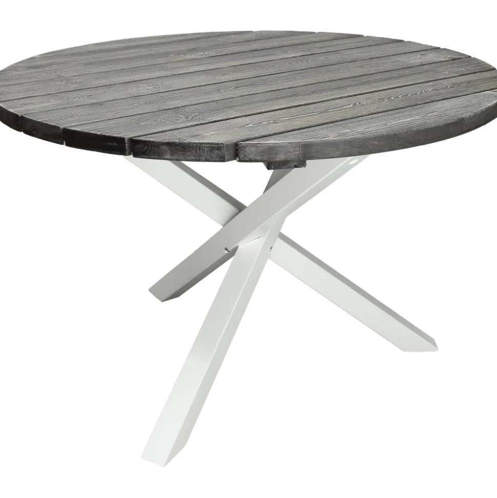 Scottsdale matbord Ø112 cm - Shabby Chic Grå/Vit