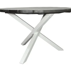 Scottsdale matbord Ø112 cm - Shabby Chic Grå/Vit