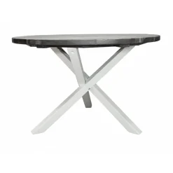 Scottsdale matbord Ø112 cm - Shabby Chic Grå/Vit