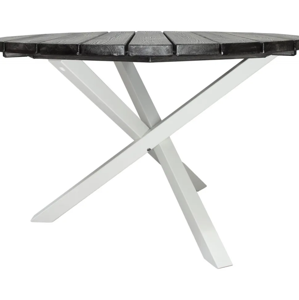 Scottsdale matbord Ø112 cm - Shabby Chic Grå/Vit