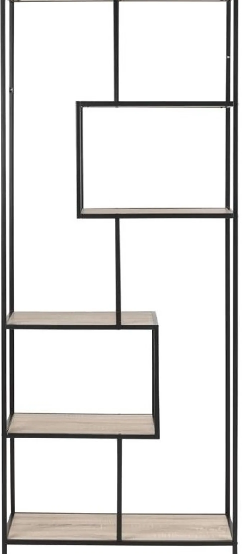 Seaford bokhylla ek / svart