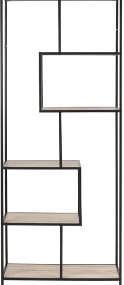 Seaford bokhylla ek / svart + Möbeltassar