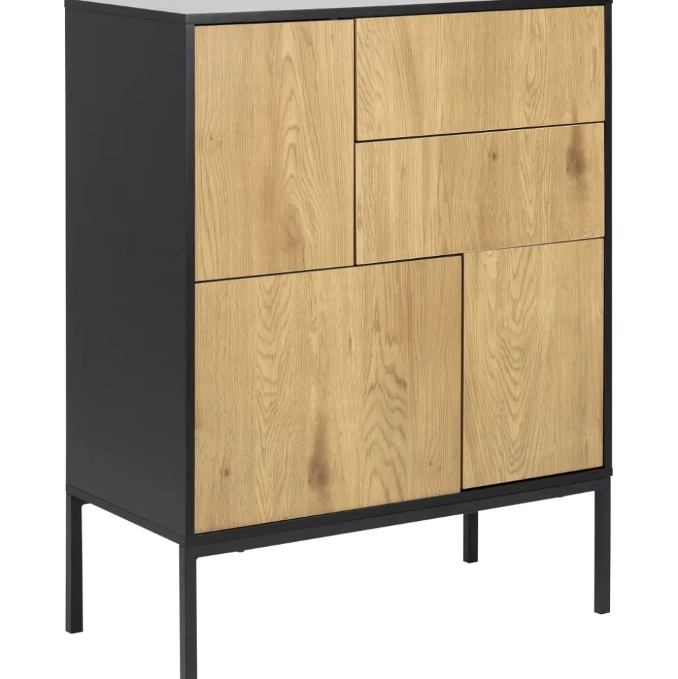 Seaford skåp - Ek/svart
