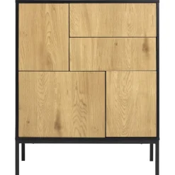 Seaford skåp - Ek/svart