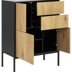 Seaford skåp - Ek/svart