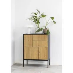 Seaford skåp - Ek/svart