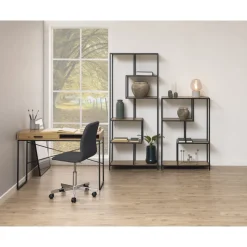 Seaford skrivbord 110 cm - Ek/svart