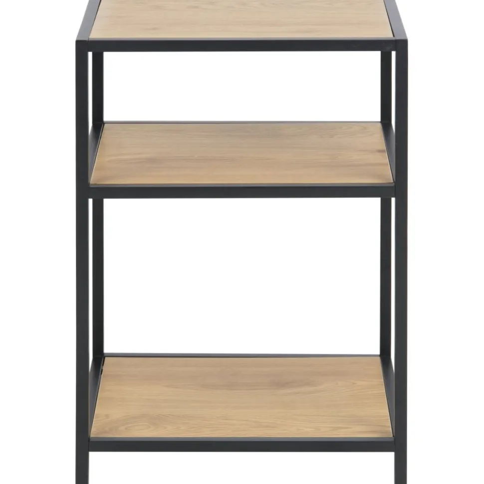 Seaford sängbord - Ek/svart