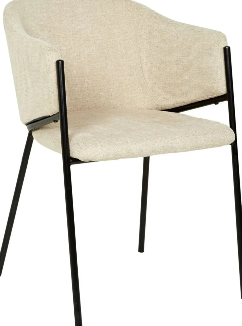 Seat matgrupp, matbord med 4 st Stacey sammetsstolar - Svart/beige + 3.00 x Möbeltassar