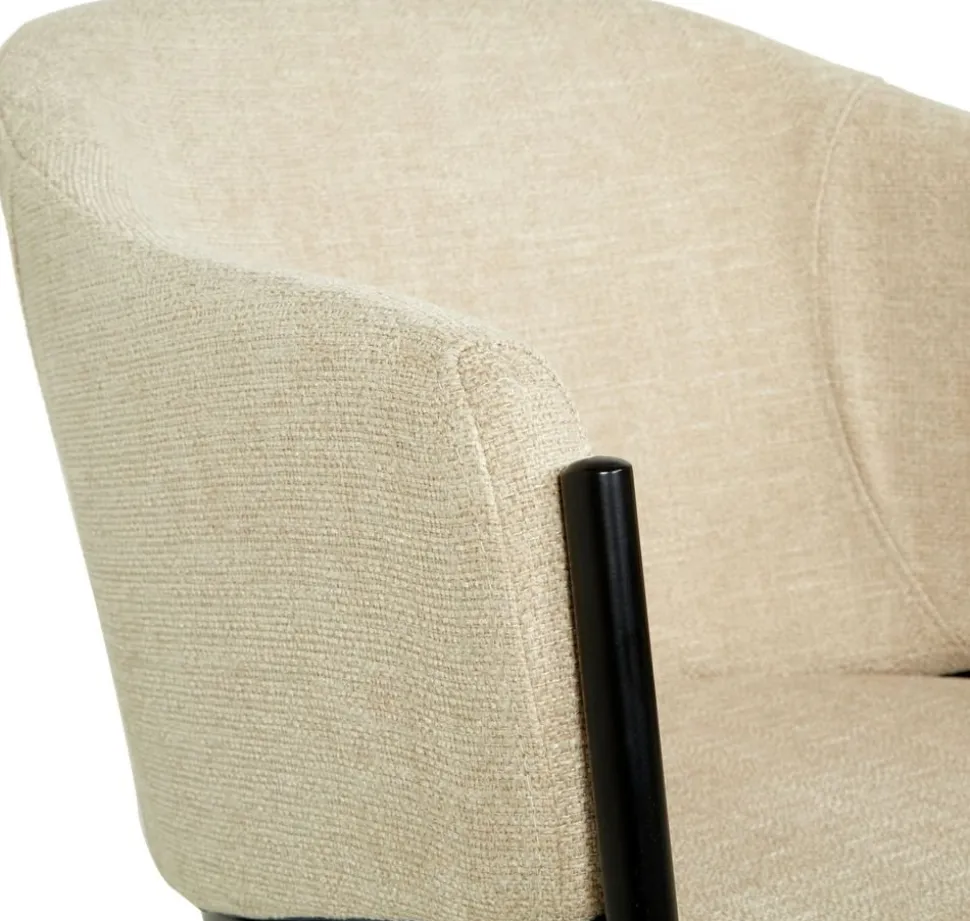 Seat matgrupp, matbord med 4 st Stacey sammetsstolar - Svart/beige + 3.00 x Möbeltassar