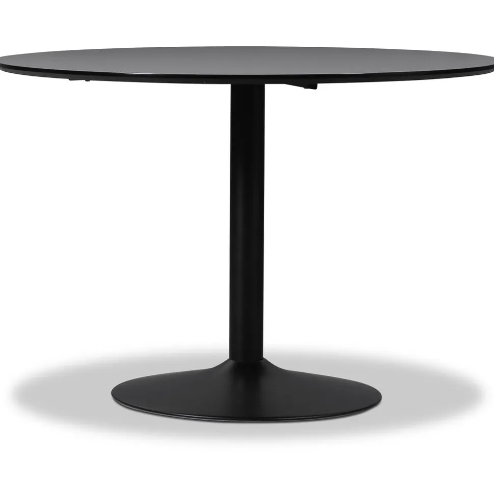 Seat matgrupp, matbord med 4 st Carisma sammetsstolar - Svart/Grå