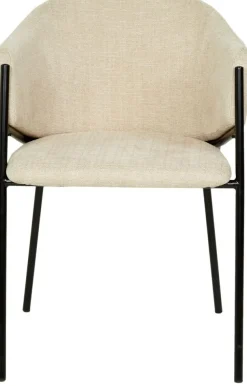 Seat matgrupp, matbord med 4 st Stacey sammetsstolar - Svart/beige + 4.00 x Stolsdyna