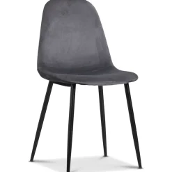 Seat matgrupp, matbord med 4 st Carisma sammetsstolar - Svart/Grå + 4.00 x Stolsdyna