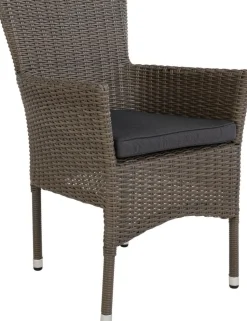 Seattle utestol - Mörkbrun + Fläckborttagare för möbler