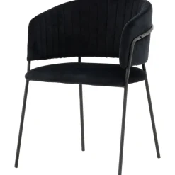 Selma matstol - Svart sammet