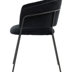 Selma matstol - Svart sammet