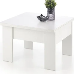 Serafin höj och sänkbart soffbord 80-160 x 80 cm - Vit