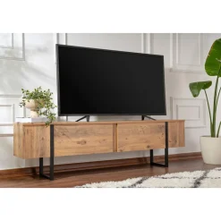 Serenity TV-bänk - Furu/svart