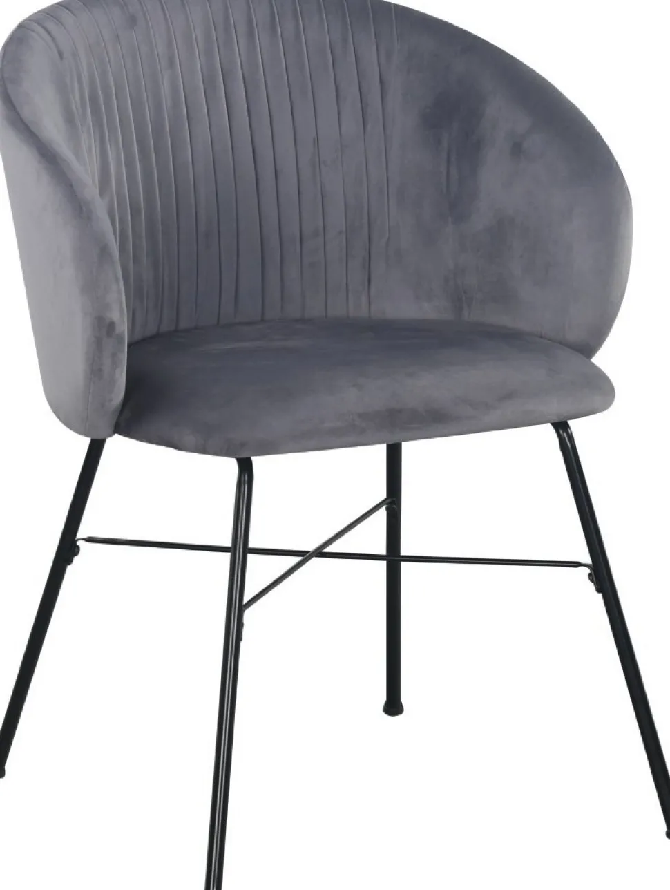 Sevilla karmstol grå sammet + Textilrengöring för möbler