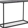 Shanghai konsolbord 110 x 30 cm - Cementimitation / Svart + Möbeltassar