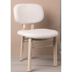 Sia matstol - Beige/vit