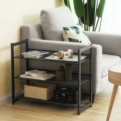 Sibel skohylla svart 74 x 62,5 cm